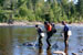 Projet-Project: Saumon-Salmon
								Étudiant-Student: Anne-Marie Gale
								Site: Charlevoix, Rivière Malbaie-Charlevoix, Malbaie River
								Description : Pêche électrique (Anne-Marie Gale, Guillaume Côté et Robin Martel)-Electro-fishing (Anne-Marie Gale, Guillaume Côté et Robin Martel)
								Date : Août 2004-August 2004