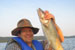Projet - Project : Génomique de la spéciation (Coregonus clupeaformis) / Genomics of speciation (Coregonus clupeaformis)
								Étudiant - Student :  Dr. Arne W. Nolte 
								Site : Lac Témiscouata, Cabano, Québec / Témiscouata Lake, Cabano, Quebec
								Description : Utilisation d'un filet maillant pour la capture des corégones en milieu naturel - prise accidentelle (Touladi). / Use of a gill net to catch whitefish. - By-catch (Lake trout).
								Date : Juin 07 / June 07
								